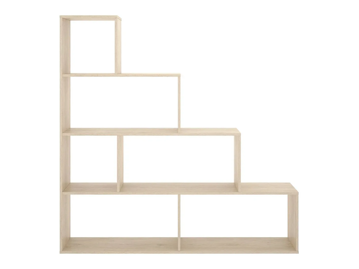 Estante Orsaro, Estante de escritório multiuso, Estante com 6 prateleiras, 145x29h145 cm, Carvalho