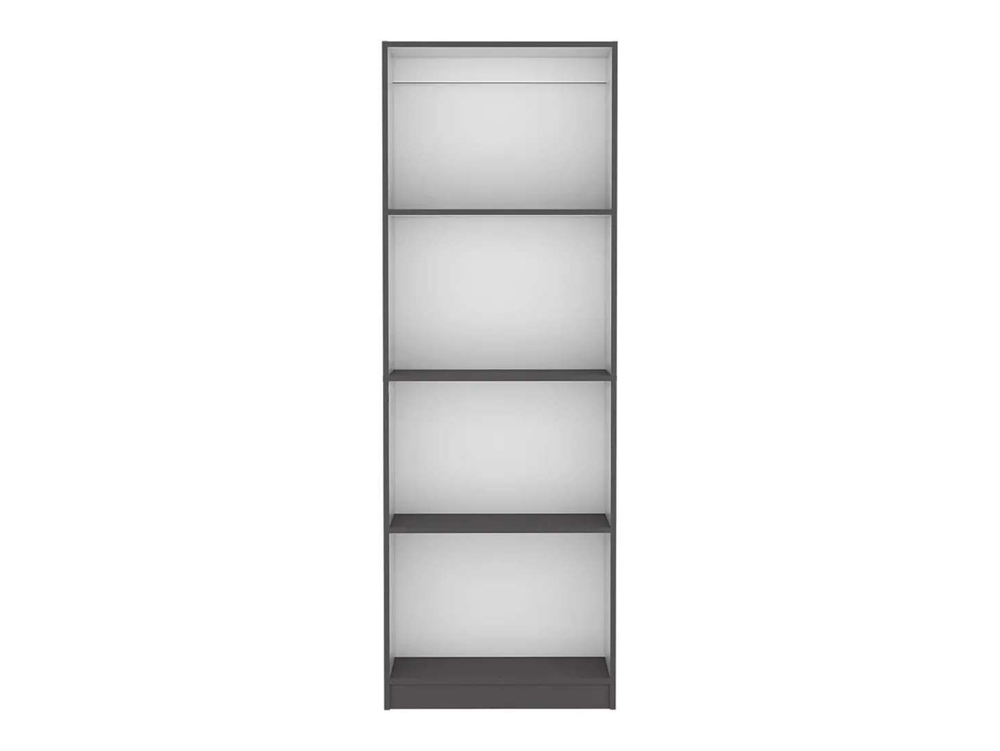 Estante para escritório em casa em melamina com 4 prateleiras abertas , 180.59 cm X 62.73 cm X 29.71 cm , Multicolor