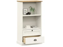 Estante VIGO 60x35x114,5 cm madeira de pinho maciça branco PT846648