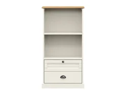 Estante VIGO 60x35x114,5 cm madeira de pinho maciça branco PT846648