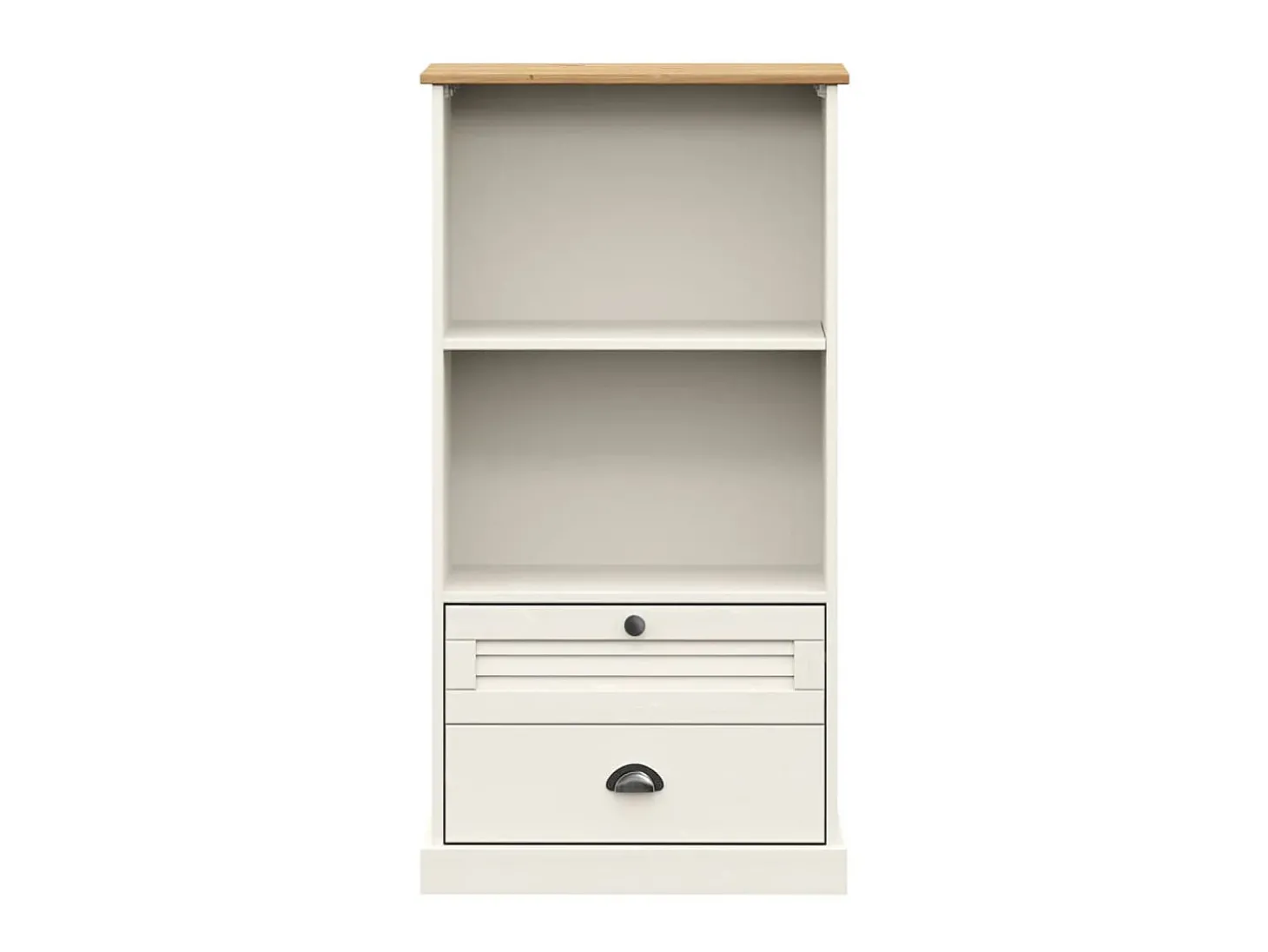 Estante VIGO 60x35x114,5 cm madeira de pinho maciça branco PT846648
