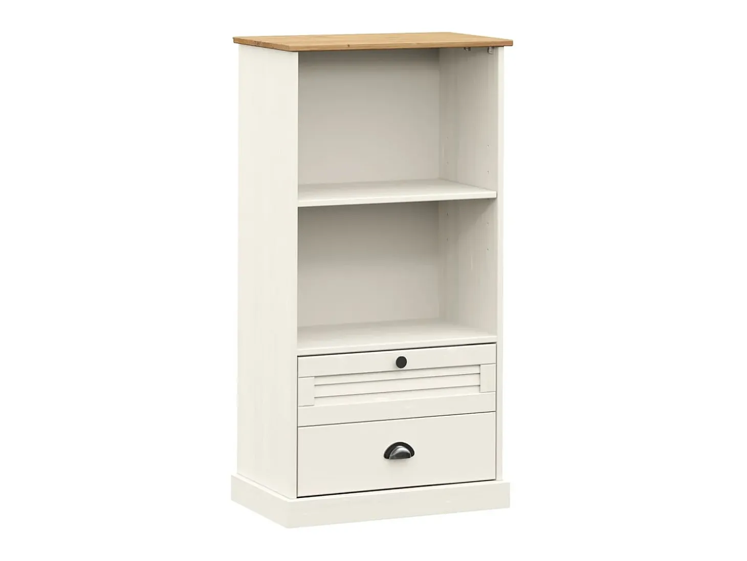 Estante VIGO 60x35x114,5 cm madeira de pinho maciça branco PT846648