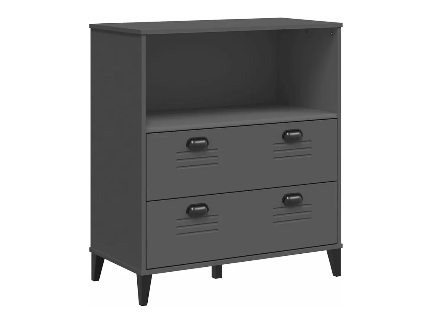 Estante VIKEN 80x40x90 cm derivados de madeira antracite PT503028