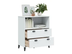 Estante VIKEN 80x40x90 cm derivados de madeira branco PT486029
