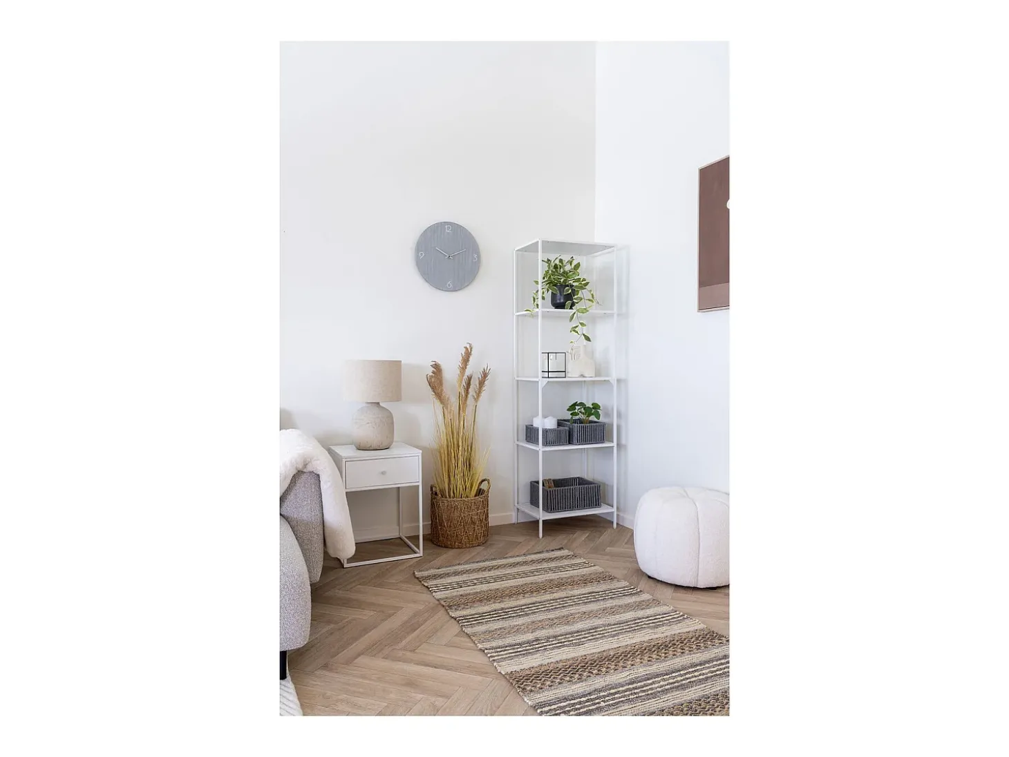 Estante Vita, Branco, 36x51x170 cm, Kendra Home