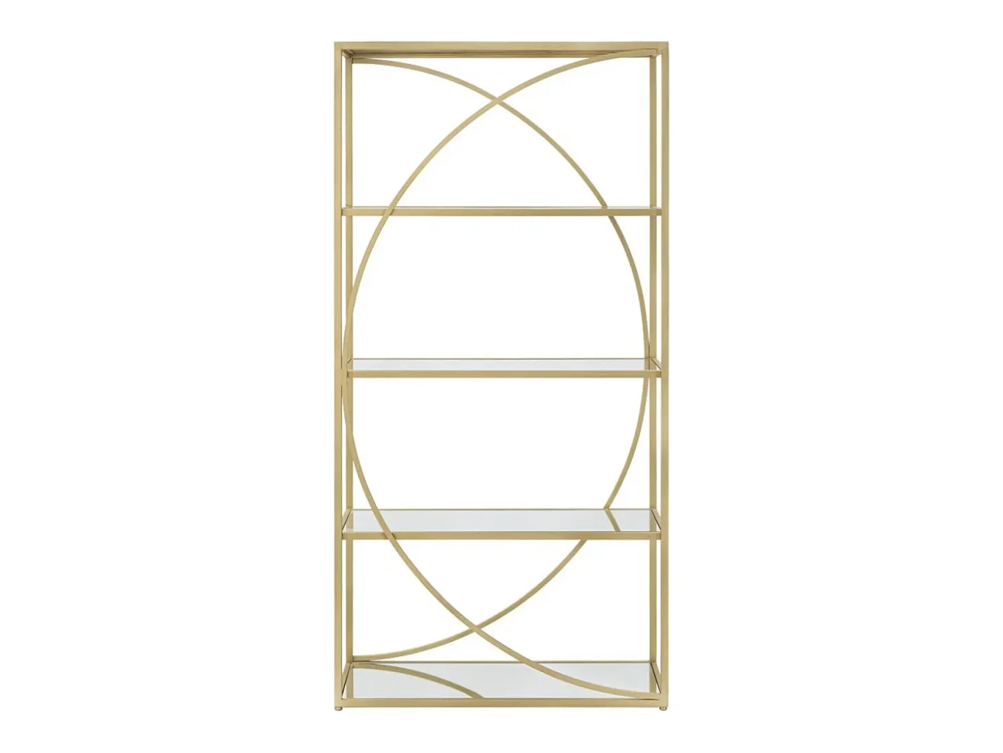Estante VKH219, Ouro, 90x38x180 cm, Kendra Home