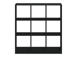 Estante 102x32x108 cm derivados de madeira preto PT801372
