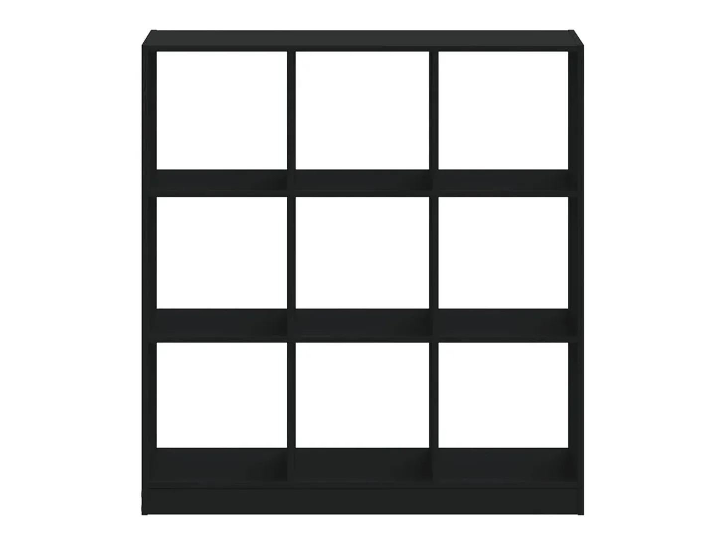 Estante 102x32x108 cm derivados de madeira preto PT801372