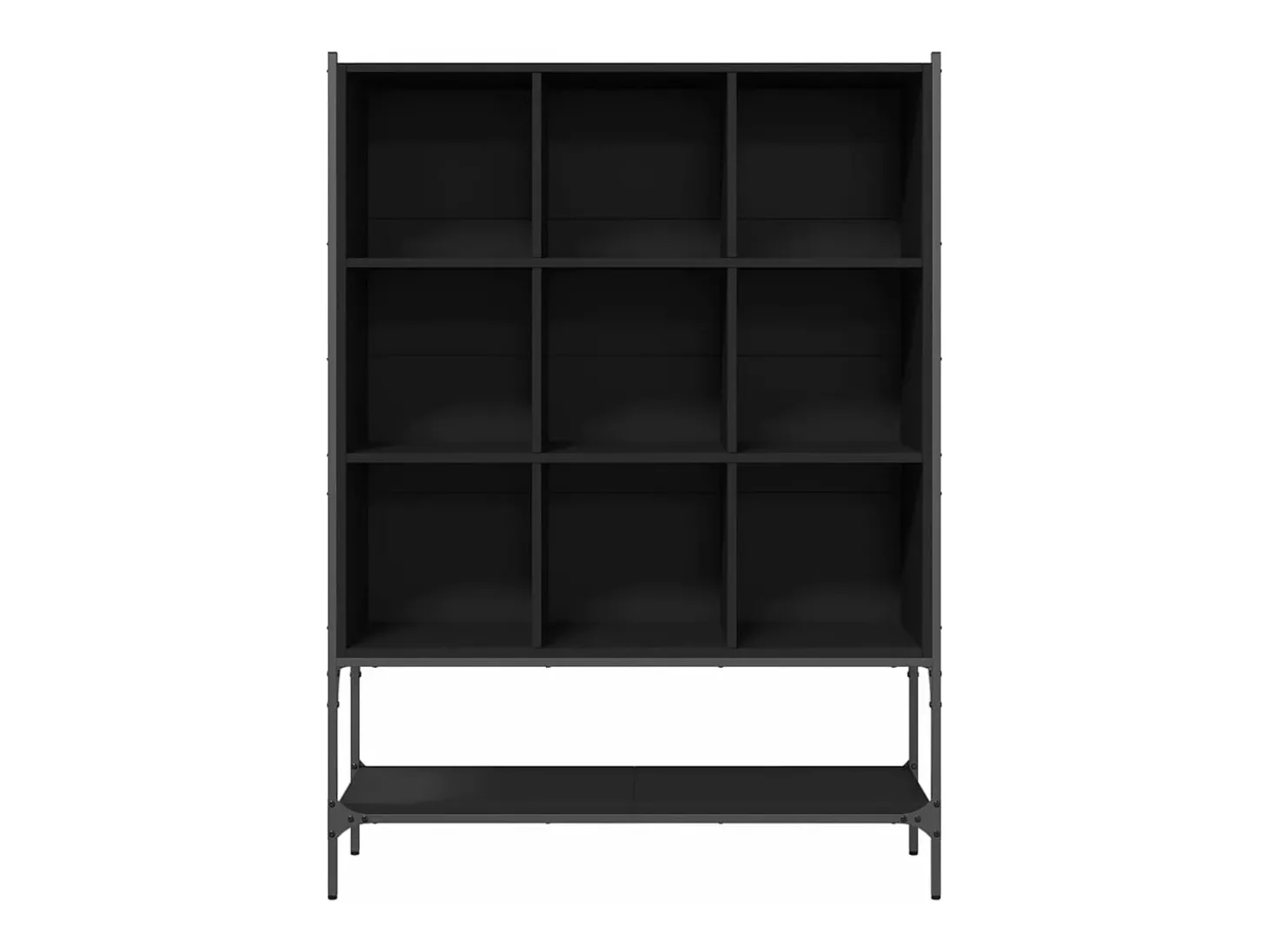 Estante 102x30x141,5 cm derivados de madeira preto PT214929