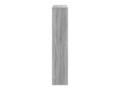 Estante 102x29x143 cm derivados de madeira cinzento sonoma