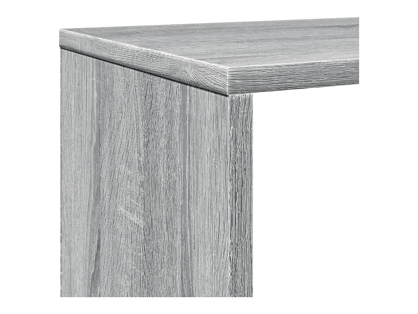 Estante 102x29x143 cm derivados de madeira cinzento sonoma