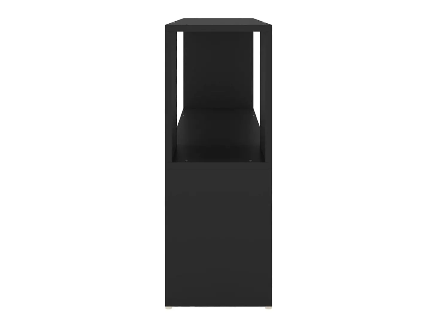 Estante 100x24x63 cm derivados de madeira preto PT740643