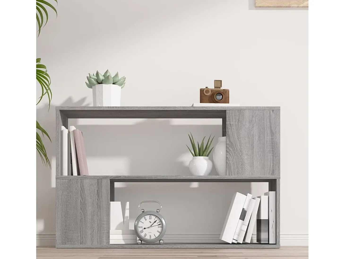 Estante 100x24x63 cm derivados de madeira cinzento sonoma PT276649