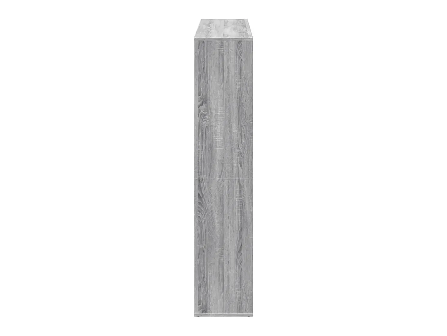 Estante 137,5x29x137,5 cm derivados de madeira cinzento sonoma