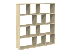 Estante 132x29x141,5 cm derivados madeira cor carvalho sonoma