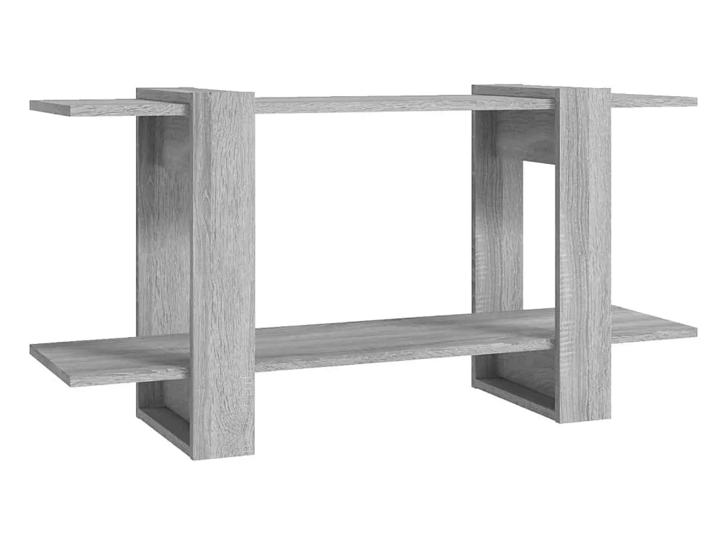 Estante 100x30x51 cm madeira processada cor sonoma cinza PT797983