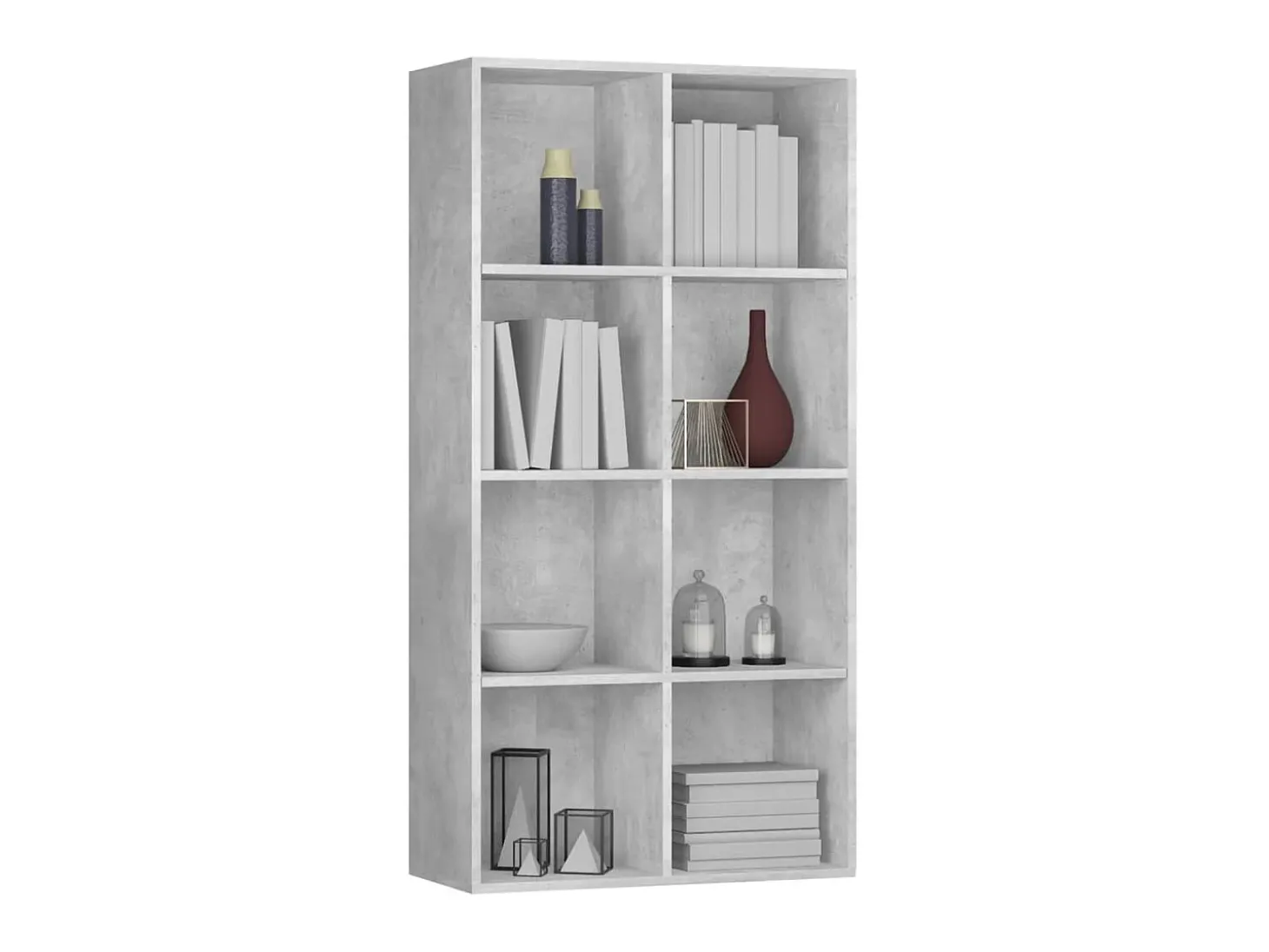 Estante/aparador 66x30x130 cm contraplacado cinzento cimento PT315025