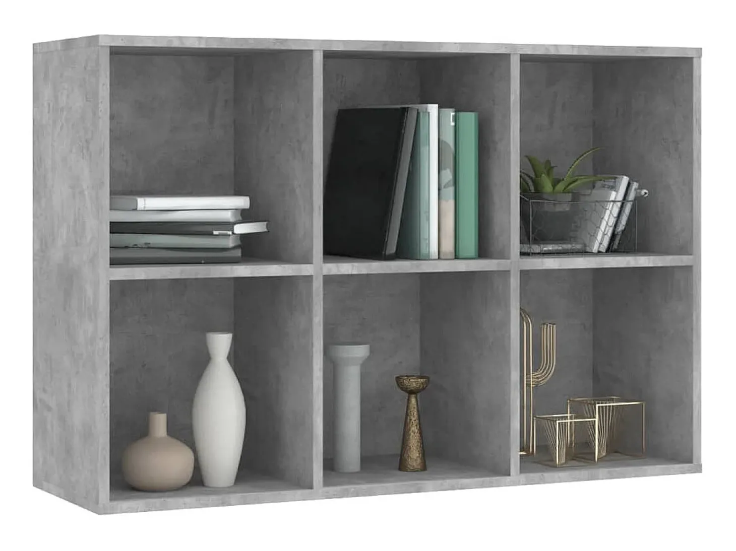 Estante/aparador 66x30x98 cm contraplacado cinzento cimento PT889752