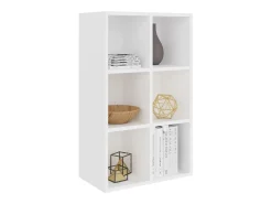 Estante/aparador 66x30x98 cm contraplacado branco PT258260