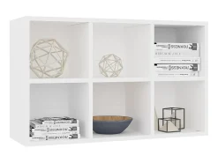 Estante/aparador 66x30x98 cm contraplacado branco PT258260