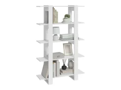 Estante/divisória 100x30x160 cm branco brilhante PT452856