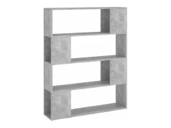 Estante/divisória 100x24x124 cm cinzento cimento PT478603