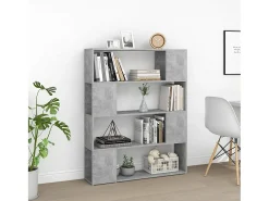 Estante/divisória 100x24x124 cm cinzento cimento PT478603