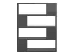 Estante/divisória 100x24x124 cm cinzento brilhante PT638659