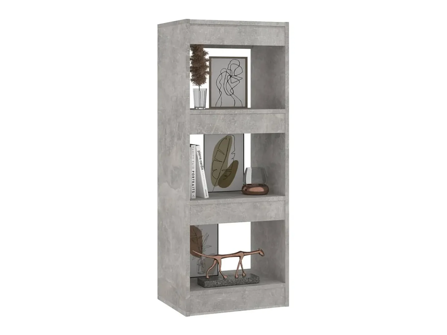 Estante/divisória 40x30x103 cm contraplacado cinzento cimento PT467493