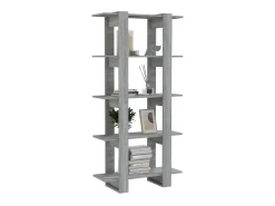 Estante/divisória 80x30x160 cm contraplacado cor sonoma cinza PT867592