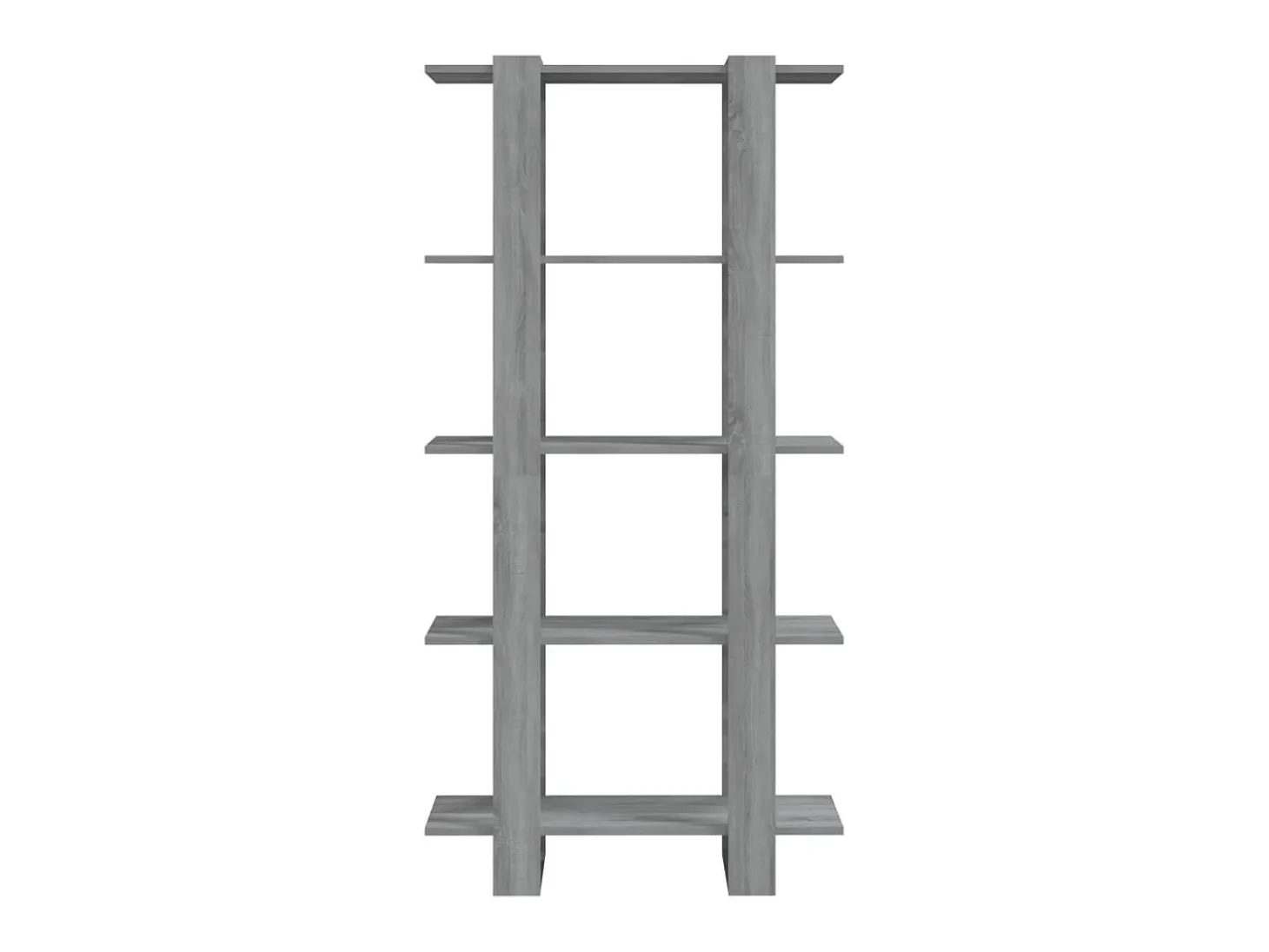 Estante/divisória 80x30x160 cm contraplacado cor sonoma cinza PT867592