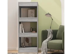 Estante/divisória 40x30x103 cm contraplacado cor sonoma cinza PT184416