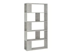 Estante/divisória 80x24x159 cm contraplacado cinzento cimento PT931543