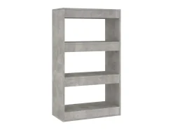 Estante/divisória 60x30x103 cm contraplacado cor cinza cimento PT278532