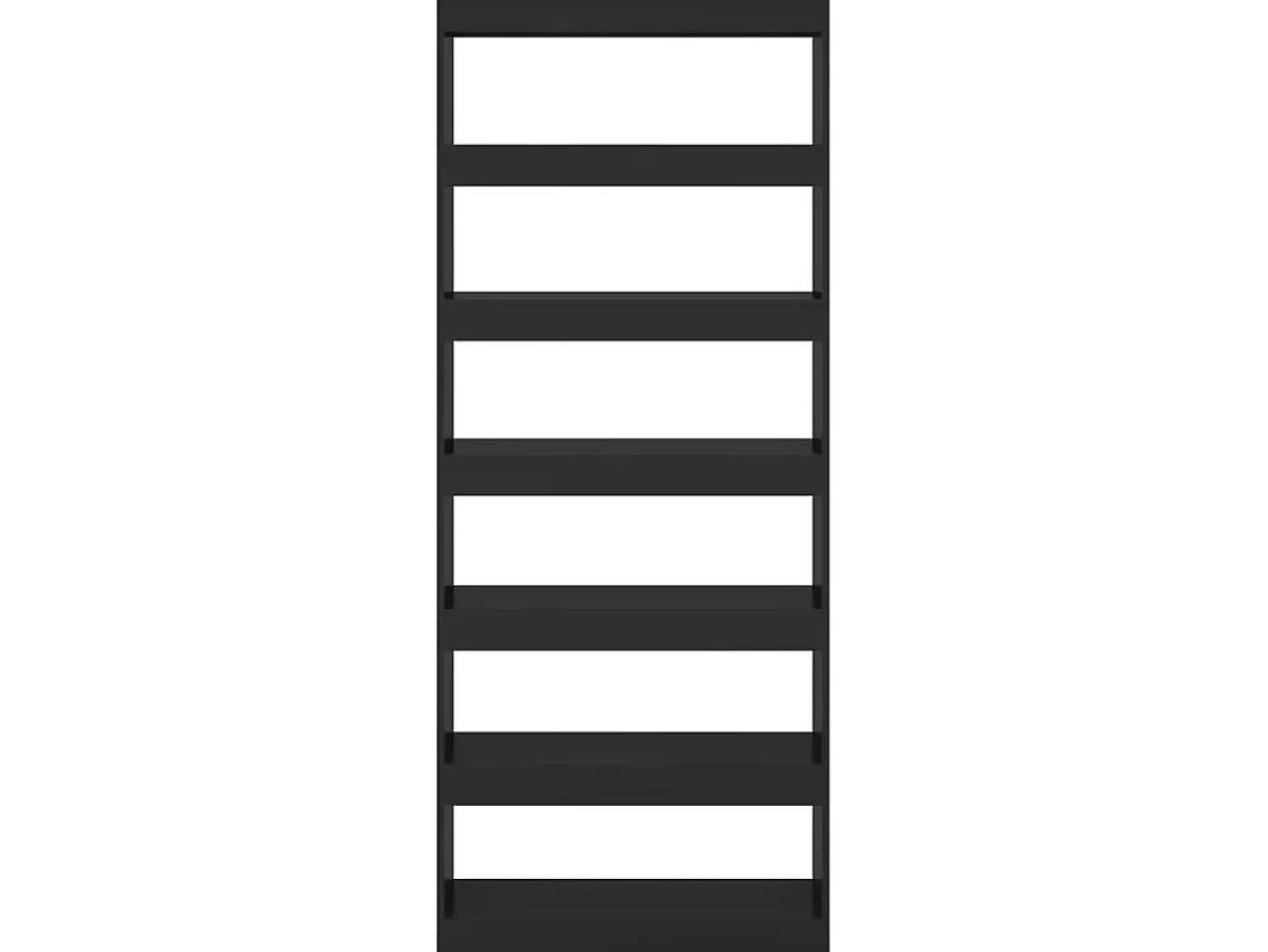 Estante/divisória 80x30x198 cm contraplacado preto PT458874