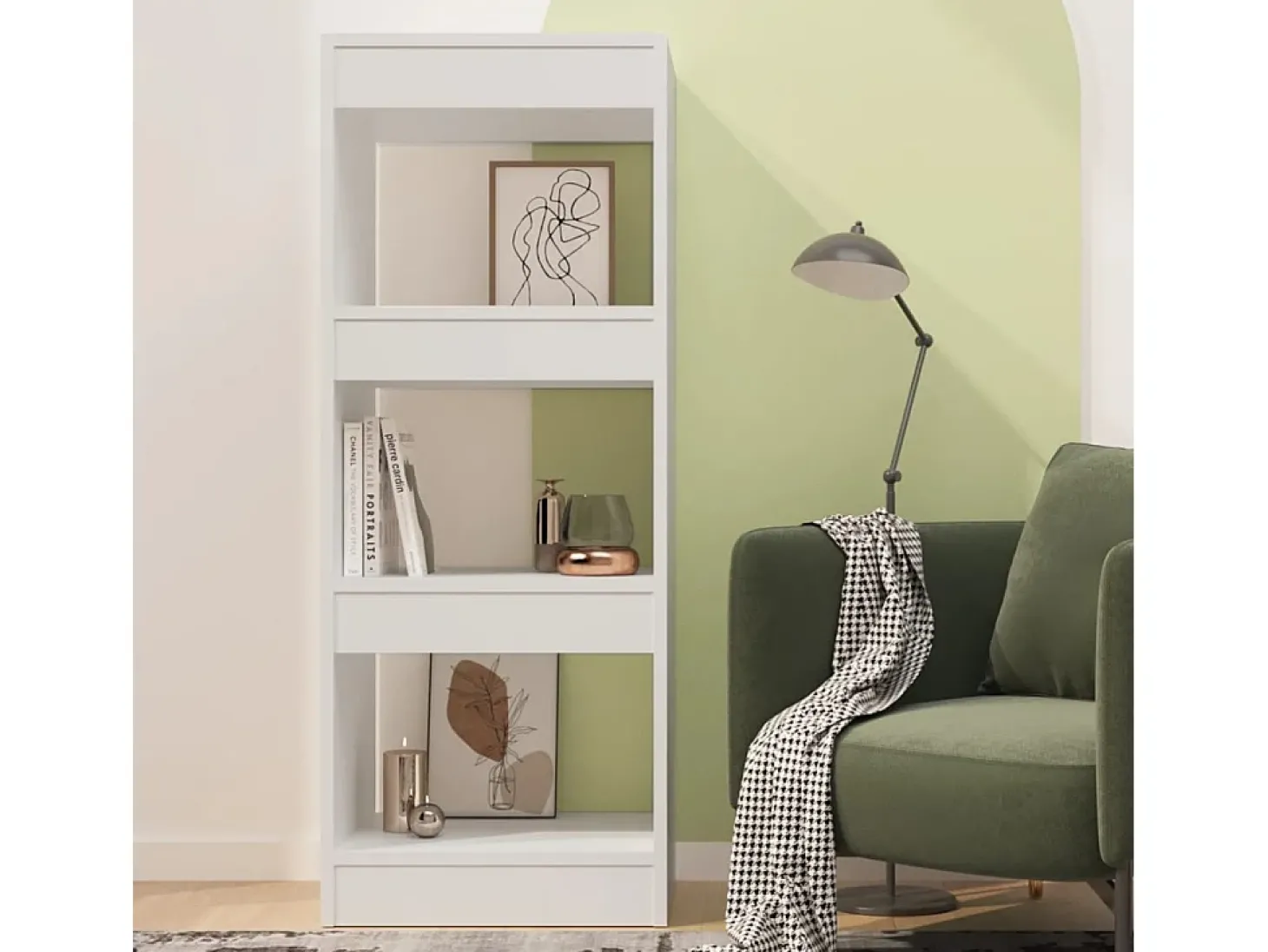 Estante/divisória 40x30x103 cm contraplacado branco PT620860