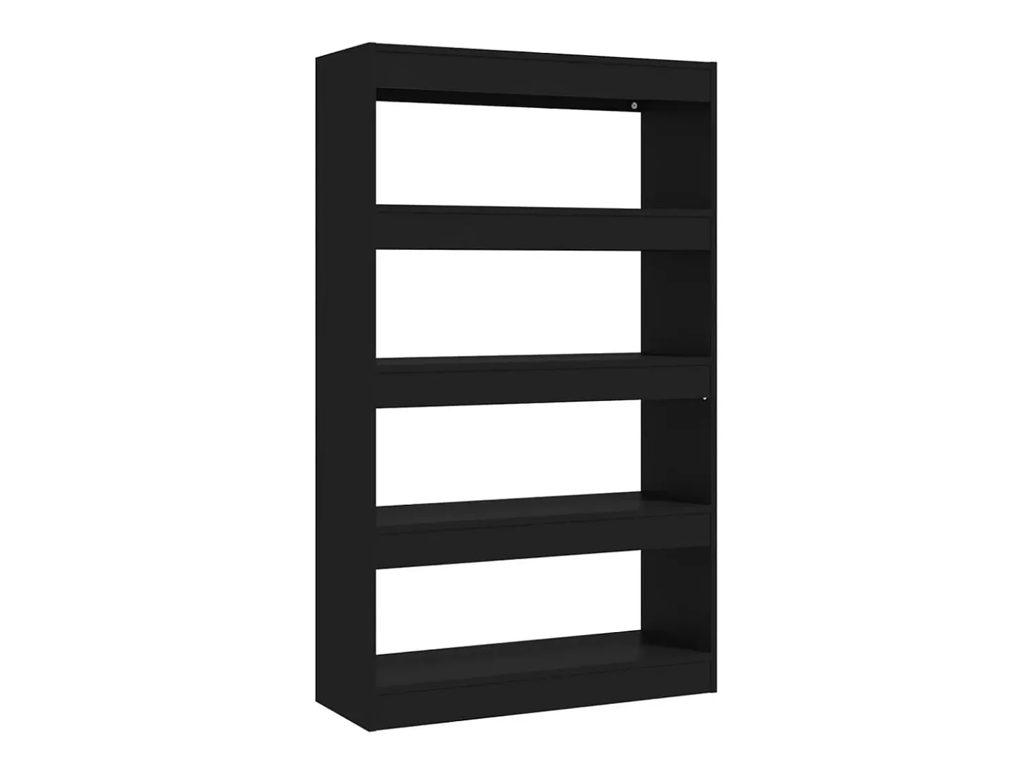 Estante/divisória 80x30x135 cm contraplacado preto PT804926