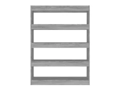 Estante/divisória 100x30x135 cm cor sonoma cinza PT659101
