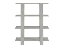Estante/divisória 100x30x123,5 cm cor cinzento cimento PT211332