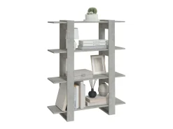 Estante/divisória 100x30x123,5 cm cor cinzento cimento PT211332