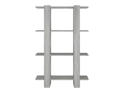 Estante/divisória 80x30x123,5 cm cor sonoma cinza PT492209
