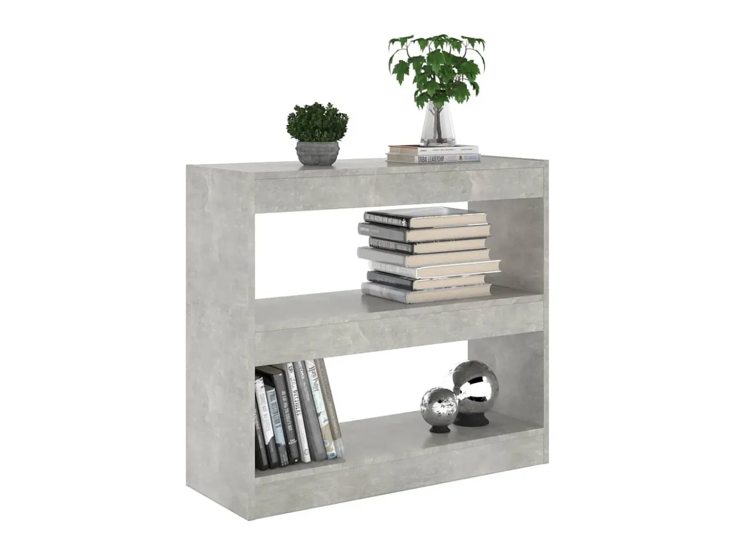 Estante/divisória 80x30x72 cm cor cinzento cimento PT584945