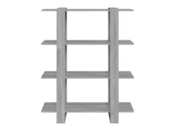 Estante/divisória 100x30x123,5 cm cor sonoma cinza PT815243