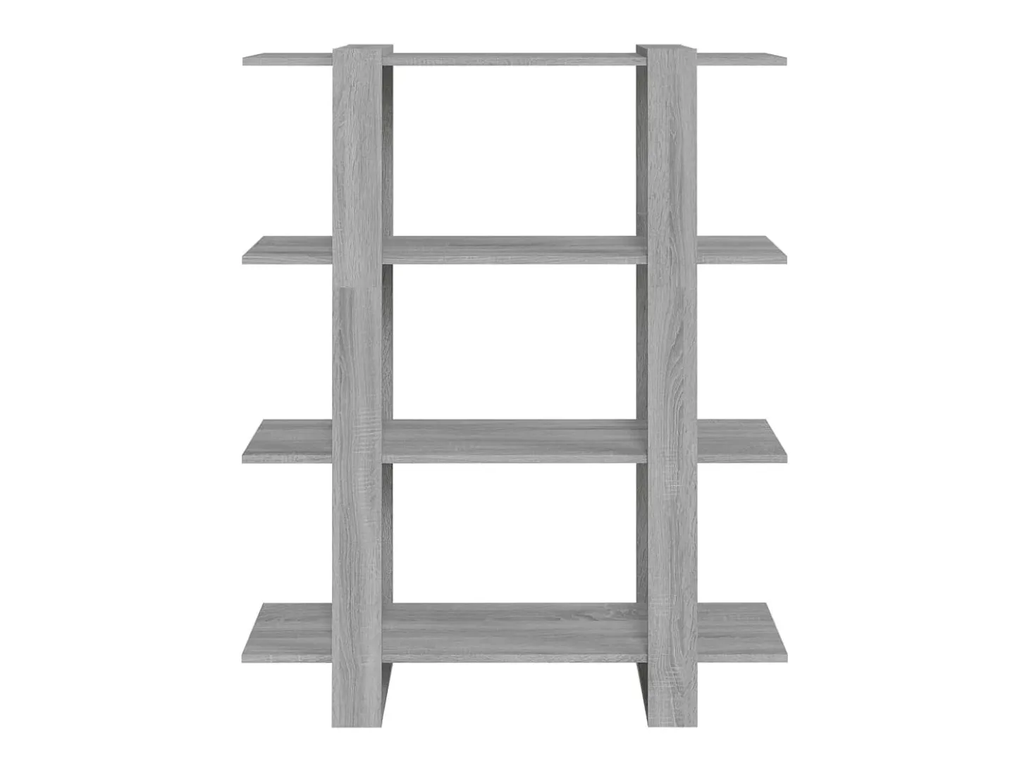 Estante/divisória 100x30x123,5 cm cor sonoma cinza PT815243