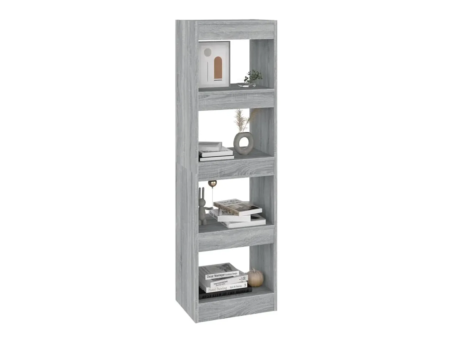 Estante/divisória 40x30x135 cm cor sonoma cinza PT677806