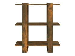Estante/divisória 80x30x87 cm cor carvalho fumado PT637338