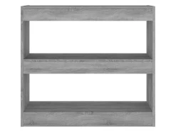 Estante/divisória 80x30x72 cm cor sonoma cinza PT638134