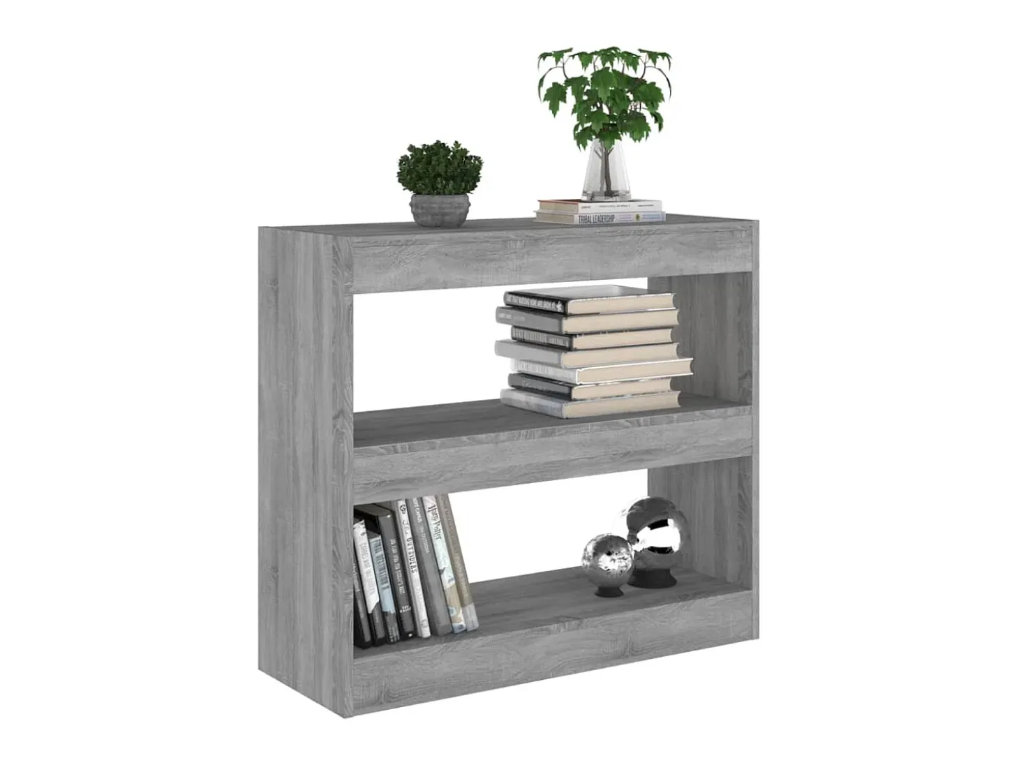 Estante/divisória 80x30x72 cm cor sonoma cinza PT638134