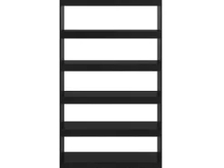 Estante/divisória 100x30x167,5 cm madeira de pinho maciça preto PT991469