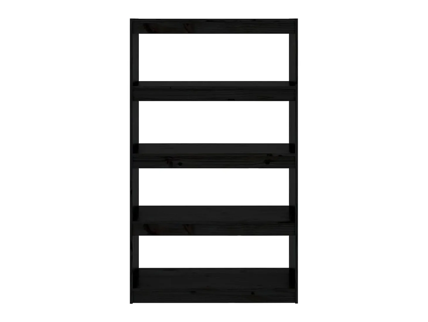 Estante/divisória 80x30x135,5 cm madeira pinho maciça preto PT556949